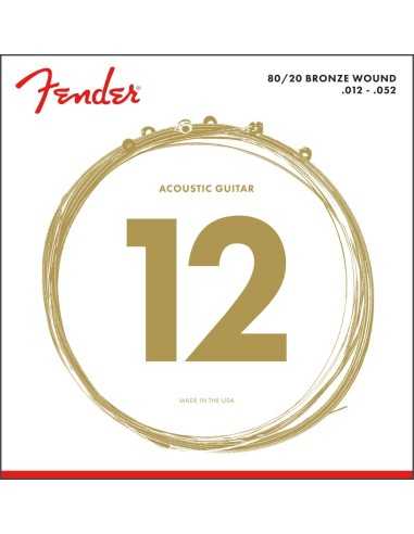 Fender 80/20 Bronze Acoustic Strings 70L 12-52