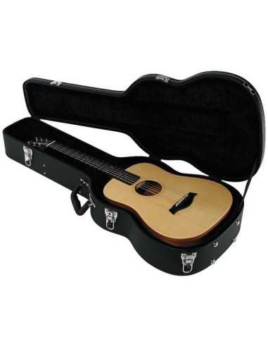 RockCase Standard Line Mini Acoustic Guitar Hardshell Case Curved Black