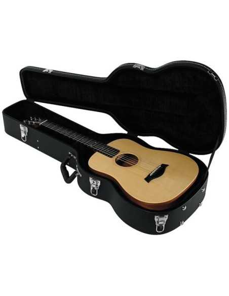 RockCase Standard Line Mini Acoustic Guitar Hardshell Case Curved Black