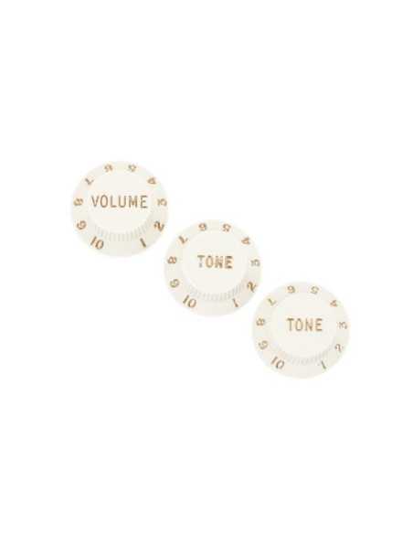 Fender Stratocaster Knobs Parchment