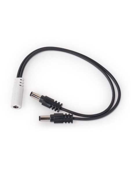 RockBoard Power Ace Current Doubler Y Cable, 2 x 2.1 x 5.5 mm barrel plug to 2.1 x 5.5 mm barrel socket
