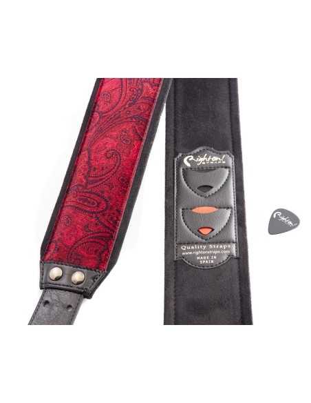 RightOn Paisley Velvet-70 Red