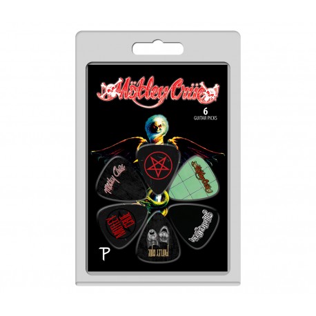 6 Pack Mötley Crüe Official Guitar Picks