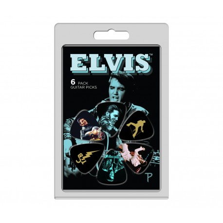 6 Pack Elvis Presley Official Celluloid Guitar Picks