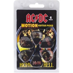 6 Pack ACDC Official Motion Guitar Picks