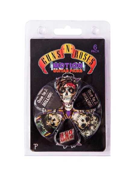 6 Pack Guns n Roses Official Motion Guitar Picks