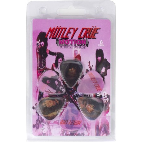 6 Pack Mötley Crüe Official Motion Guitar Picks