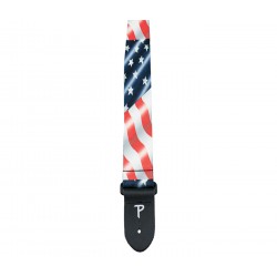Perri's Leathers USA Waving Flag Polyester Guitar Strap