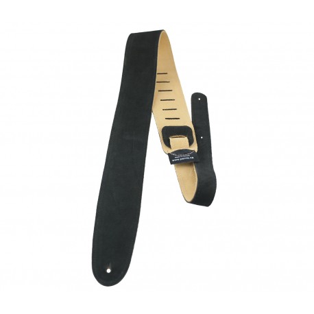 Perri's Leathers Black Soft Suede Guitar Strap