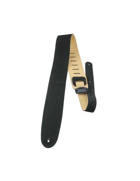 Perri's Leathers Black Soft Suede Guitar Strap