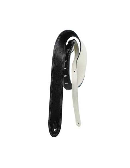 Perri's Leathers Black White Reversible Guitar Strap