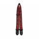 Perri's Leathers Red Crosses Jacquard Guitar Strap