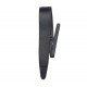 Perri's Leathers Black Padded Leather Guitar Strap