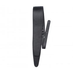 Perri's Leathers Black Padded Leather Guitar Strap