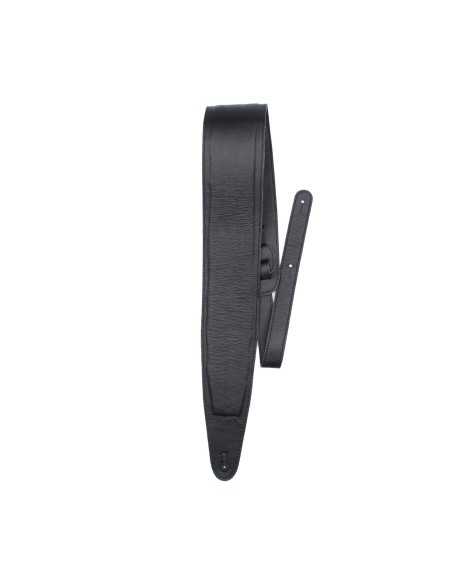 Perri's Leathers Black Padded Leather Guitar Strap