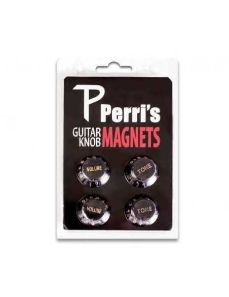 Perri's Leathers Black Guitar Knob Fridge Magnets