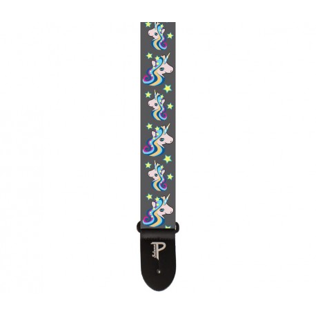 Perri's Leathers 2” Cute Unicorns Polyester Guitar Strap