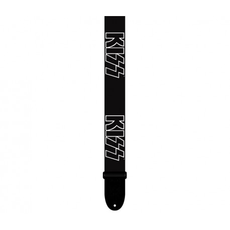 Perri's Leathers Official Licensing Kiss Logo Polyester Guitar Strap