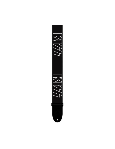 Perri's Leathers Official Licensing Kiss Logo Polyester Guitar Strap