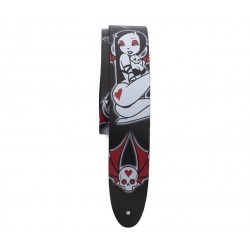 Perri's Leathers David Bollt Printed Leather Guitar Strap