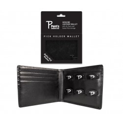 Perri's Leathers Black Genuine Leather Pick Holder Wallet