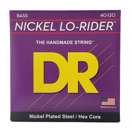 DR Strings Nickel Lo Rider NLH5-40 Lite 5's
