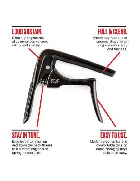 Dunlop Trigger Fly Capo Black