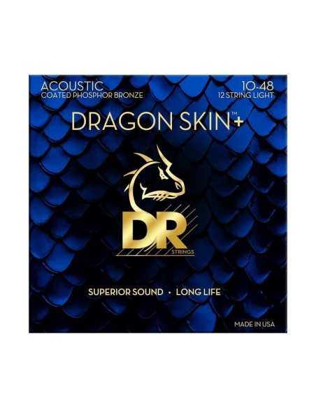 DR Dragon Skin+ Phosphor Bronze Acoustic Guitar 12 String 10-48