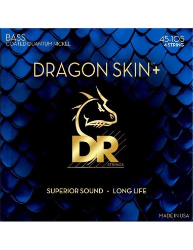 DR Dragon Skin+ Quantum Nickel Bass Strings 45-105