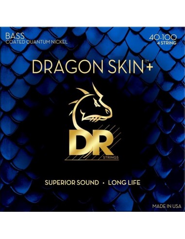 DR Dragon Skin+ Quantum Nickel Bass Strings 40-100