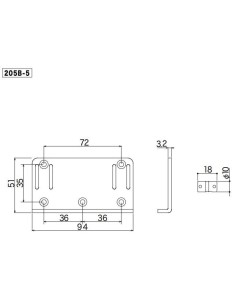 Gotoh 205B-5 Black Bass bridge 2