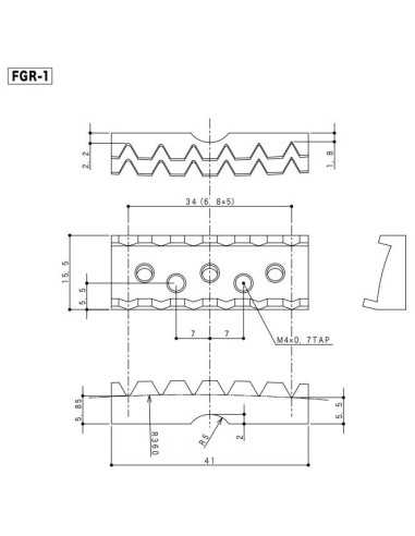 Gotoh FGR-1 Chrome Locking nut