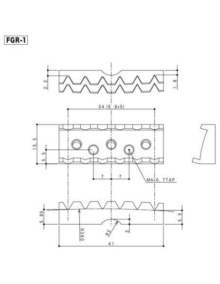 Gotoh FGR-1 Chrome Locking nut