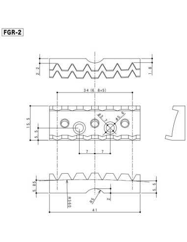 Gotoh FGR-2 Chrome Locking nut