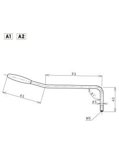 Gotoh A-1 Chrome Tremolo arm 2