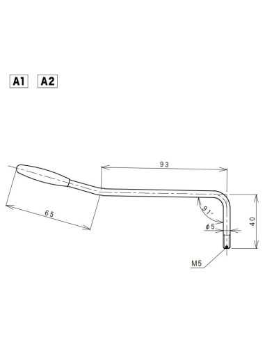 Gotoh A-2 Black Tremolo arm