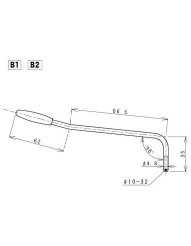 Gotoh B-2 Black Tremolo arm