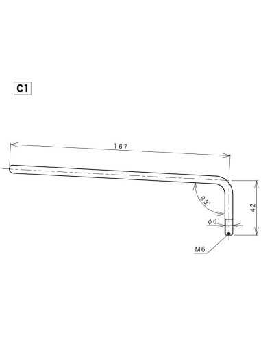 Gotoh C-1 Chrome Tremolo arm