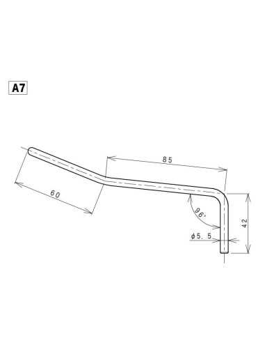 Gotoh A-7 Chrome Tremolo arm