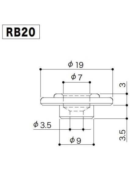 Gotoh RB20-RLC Aged Nickel String retainer