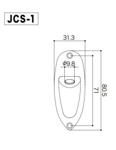 Gotoh JCS-1-RLC Aged Chrome Jack cover 2