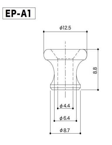 Gotoh EP-A1 Aluminium Strap pin set