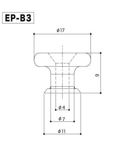 Gotoh EP-B3 Black Strap pin set