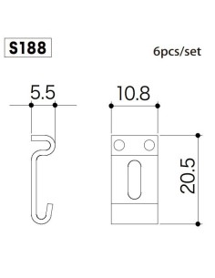 Gotoh S188 Nickel Saddle set 2
