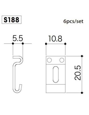 Gotoh S188 Nickel Saddle set
