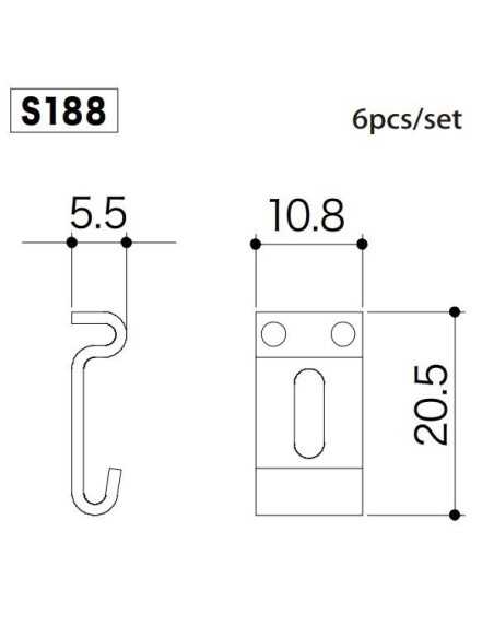 Gotoh S188 Nickel Saddle set