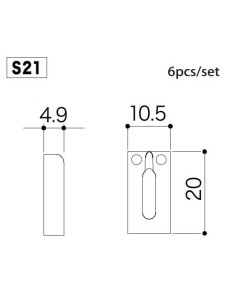 Gotoh S21 Chrome Saddle set 2
