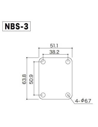 Gotoh NBS-3 Chrome Neckplate