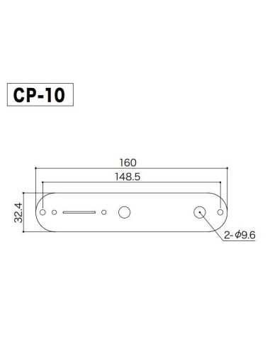 Gotoh CP-10 Chrome Control plate