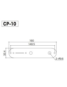 Gotoh CP-10 Cosmo Black Control plate 2